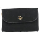 Christian Dior Honeycomb Canvas Shoulder Bag Green Gold Auth ka3284-13
