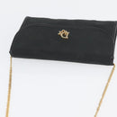 Christian Dior Honeycomb Canvas Shoulder Bag Green Gold Auth ka3284-6