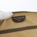 GUCCI GG Supreme Web Sherry Line Clutch Bag PVC Beige Red Green Auth ka3285-13