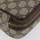 GUCCI GG Supreme Web Sherry Line Clutch Bag PVC Beige Red Green Auth ka3285-9