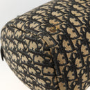 Christian Dior Trotter Canvas Hand Bag Navy Gold Auth ka3287-13