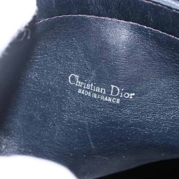 Christian Dior Trotter Canvas Hand Bag Navy Gold Auth ka3287