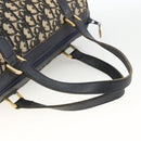 Christian Dior Trotter Canvas Hand Bag Navy Gold Auth ka3287-7