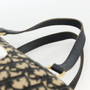 Christian Dior Trotter Canvas Hand Bag Navy Gold Auth ka3287-8