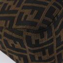 FENDI Zucca Canvas Mamma Baguette Shoulder Bag Brown Black Auth ka3290V-16