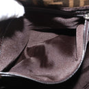 FENDI Zucca Canvas Mamma Baguette Shoulder Bag Brown Black Auth ka3290V-25