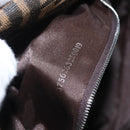FENDI Zucca Canvas Mamma Baguette Shoulder Bag Brown Black Auth ka3290V-11
