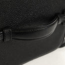 CHANEL COCO Mark Vanity Hand Bag Caviar Skin Black Gold CC Auth ka329V-7