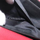 FENDI Chain Hand Bag Leather Red Gold Auth ka3300-23