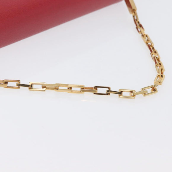 FENDI Chain Hand Bag Leather Red Gold Auth ka3300