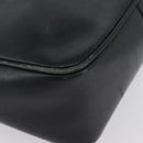 CELINE Shoulder Bag Leather Navy Gold Auth ka3302-9