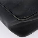 CELINE Shoulder Bag Leather Navy Gold Auth ka3302-15