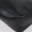 CELINE Shoulder Bag Leather Navy Gold Auth ka3302-16