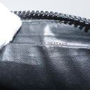 CELINE Shoulder Bag Leather Navy Gold Auth ka3302-12