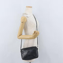 CELINE Shoulder Bag Leather Navy Gold Auth ka3302-22