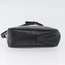 CELINE Shoulder Bag Leather Navy Gold Auth ka3302-5