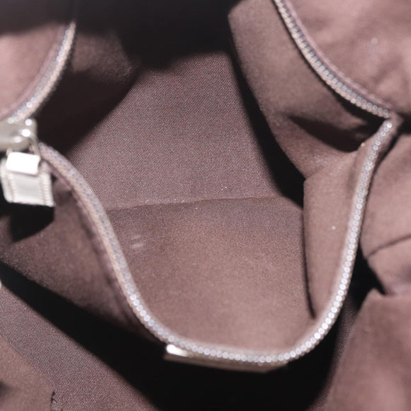 GUCCI GG Canvas Shoulder Bag Beige Silver 145857 Auth ka3305
