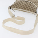 GUCCI GG Canvas Shoulder Bag Beige Silver 145857 Auth ka3305-7