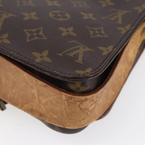 LOUIS VUITTON Monogram Cartouchiere MM Shoulder Bag M51253 LV Auth ka331