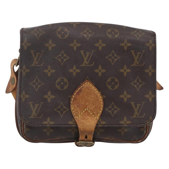 LOUIS VUITTON Monogram Cartouchiere MM Shoulder Bag M51253 LV Auth ka331