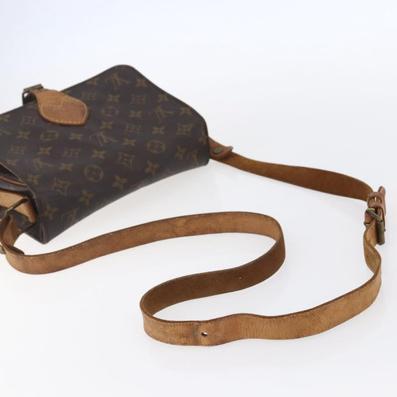 LOUIS VUITTON Monogram Cartouchiere MM Shoulder Bag M51253 LV Auth ka331