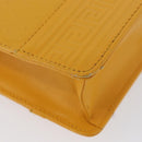 Gianni Versace Clutch Bag Leather Yellow Gold Auth ka3310-15