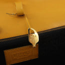 Gianni Versace Clutch Bag Leather Yellow Gold Auth ka3310-18