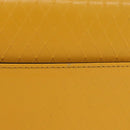 Gianni Versace Clutch Bag Leather Yellow Gold Auth ka3310-3