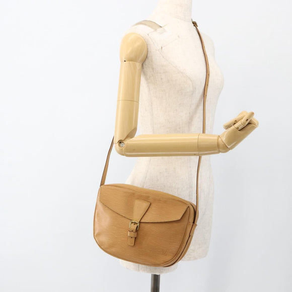 LOUIS VUITTON Epi Jeune Fille MM Shoulder Bag Beige M52156 LV Auth ka3311