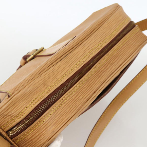 LOUIS VUITTON Epi Jeune Fille MM Shoulder Bag Beige M52156 LV Auth ka3311