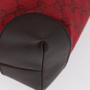 GUCCI GG Canvas Shoulder Bag Gold Red 308930 Auth ka3313-16
