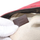 GUCCI GG Canvas Shoulder Bag Gold Red 308930 Auth ka3313-12