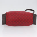 GUCCI GG Canvas Shoulder Bag Gold Red 308930 Auth ka3313-5