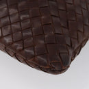 BOTTEGA VENETA INTRECCIATO Shoulder Bag Leather Brown Auth ka3314-14
