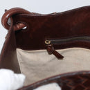 BOTTEGA VENETA INTRECCIATO Shoulder Bag Leather Brown Auth ka3314-19