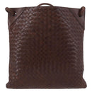 BOTTEGA VENETA INTRECCIATO Shoulder Bag Leather Brown Auth ka3314-13