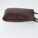 BOTTEGA VENETA INTRECCIATO Shoulder Bag Leather Brown Auth ka3314-3