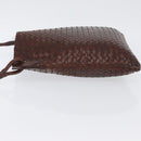 BOTTEGA VENETA INTRECCIATO Shoulder Bag Leather Brown Auth ka3314-4