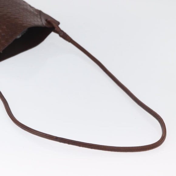 BOTTEGA VENETA INTRECCIATO Shoulder Bag Leather Brown Auth ka3314