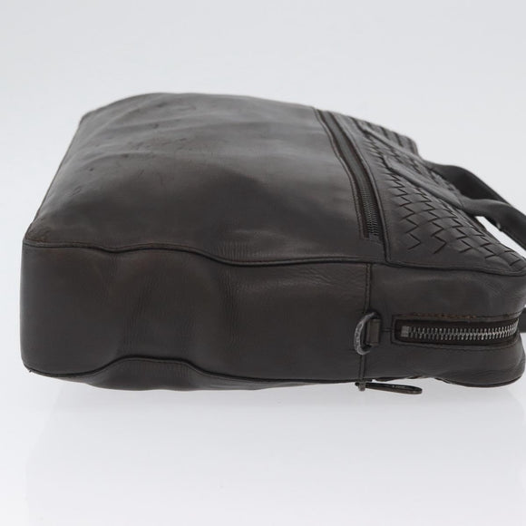 BOTTEGA VENETA INTRECCIATO Hand Bag Leather Brown Auth ka3317