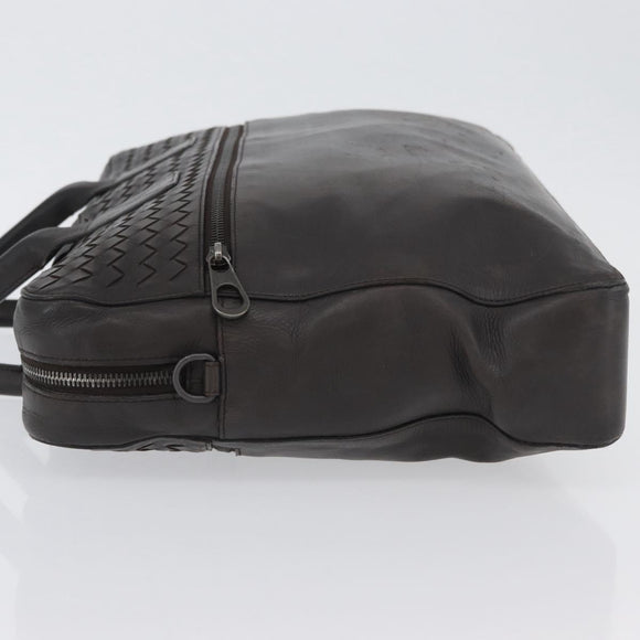 BOTTEGA VENETA INTRECCIATO Hand Bag Leather Brown Auth ka3317