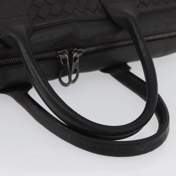 BOTTEGA VENETA INTRECCIATO Hand Bag Leather Brown Auth ka3317