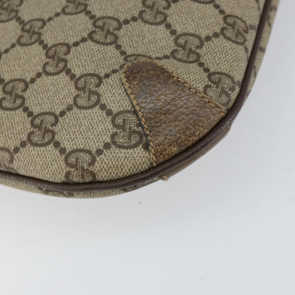 GUCCI GG Supreme Web Sherry Line Bag PVC Beige Gold Red 904 02 026 Auth ka332