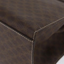 CELINE Macadam Canvas Hand Bag PVC Leather Brown Gold Auth ka3321-16