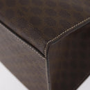 CELINE Macadam Canvas Hand Bag PVC Leather Brown Gold Auth ka3321-18