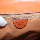 CELINE Macadam Canvas Hand Bag PVC Leather Brown Gold Auth ka3321-20