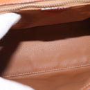 CELINE Macadam Canvas Hand Bag PVC Leather Brown Gold Auth ka3321-11