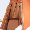 CELINE Macadam Canvas Hand Bag PVC Leather Brown Gold Auth ka3321-22