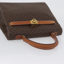 CELINE Macadam Canvas Hand Bag PVC Leather Brown Gold Auth ka3321-6