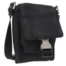 PRADA Shoulder Bag Nylon Black Silver Auth ka3326-1
